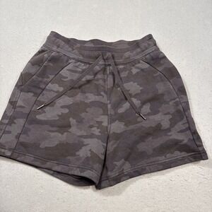 SHORTS SWEAT GYM Lululemon Men's Gray BLK Camo Active-Wear Sportswear Medium